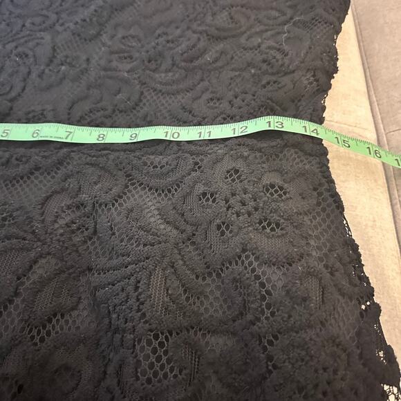 Tiana B Fit & Flare Dress Womens Sz 6 Navy Floral Lace Elegant Party Career Work - Picture 9 of 12